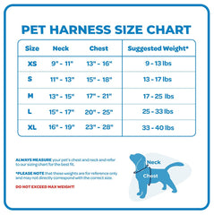 Best Pet Supplies harnais posé à côté d’un mètre pour illustrer la taille Large et l’ajustement