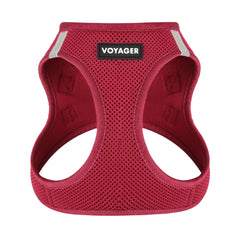 Best Pet Supplies harnais Voyager vue avant bordeaux pour mise en place facile