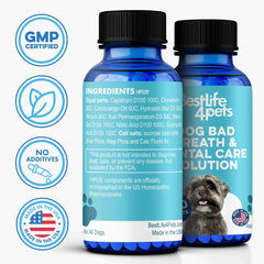 BestLife4Pets pellets gros plan montrant texture fine facilitant dissolution rapide