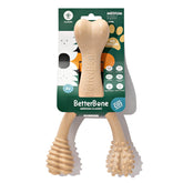 BetterBone packaging avant montrant le jouet végétal et les informations produit bénéfique