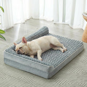 BFPETHOME lit orthopédique face emballage montrant format pratique et sécurité