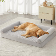 BFPETHOME lit XL face avant montrant design en U et bords rembourrés, confort renforcé