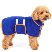 Bienbee peignoir face bleu foncé montrant coupe et maintien confort