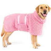 bienbee peignoir face rose L montrant coupe confortable et protection absorbante