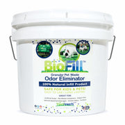 BioFill seau BioTurf face montrant emballage et usage sûr