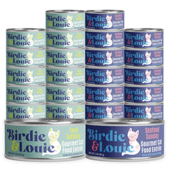 Birdie & Louie avant boîte pack 24 montrant économies et variété