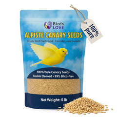 Birds LOVE emballage avant du sac de 5 lb montrant branding et information produit, qualité visible