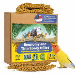 Birds LOVE emballage avant montrant 1 lb et qualité naturelle