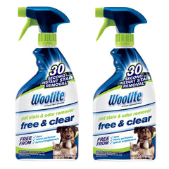 Bissell Woolite emballage avant montrant pack de 2 et étiquette claire — nettoyage efficace