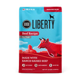 BIXBI Liberty paquet devant montrant la marque et l'avantage viande fraîche