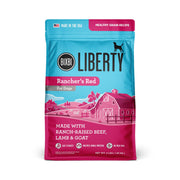 BIXBI paquet avant montrant recette Rancher’s Red et bénéfice qualité