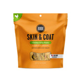 BIXBI pochette avant montrant friandise poulet, qualité et fraîcheur