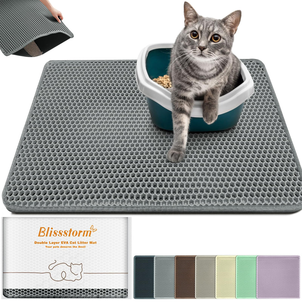 blissstorm vue avant du tapis capture la litière et protège le sol