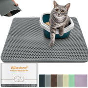 blissstorm vue avant du tapis capture la litière et protège le sol