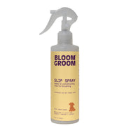Bloom Groom flacon Slip Spray en gros plan, facilite le brossage
