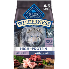 Blue Buffalo emballage avant montrant recette agneau sans volaille pour confiance