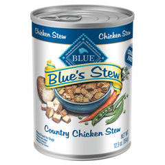 Blue Buffalo boîte avant montrant l'étiquette et bénéfice alimentation complète