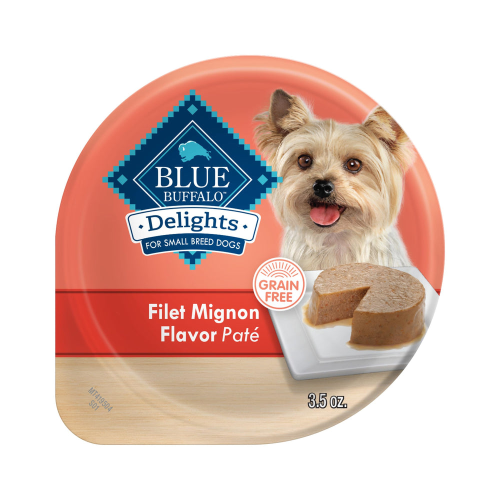 Blue Buffalo emballage avant montrant ingrédients naturels et portion pratique