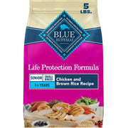Blue Buffalo emballage avant 5 lb montrant ingrédients naturels et bénéfice nutritionnel