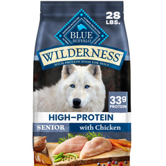 Blue Buffalo emballage avant montrant recette poulet bénéfice nutritionnel