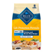 Blue Buffalo emballage avant montrant formule Healthy Weight bénéfice gestion poids