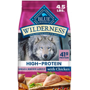 Blue Buffalo emballage avant montrant la recette poulet, clarté de l'étiquette et confiance