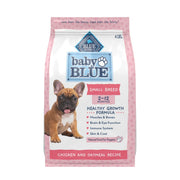 Blue Buffalo emballage avant montrant la formule pour chiots petites races bénéfice nutritionnel