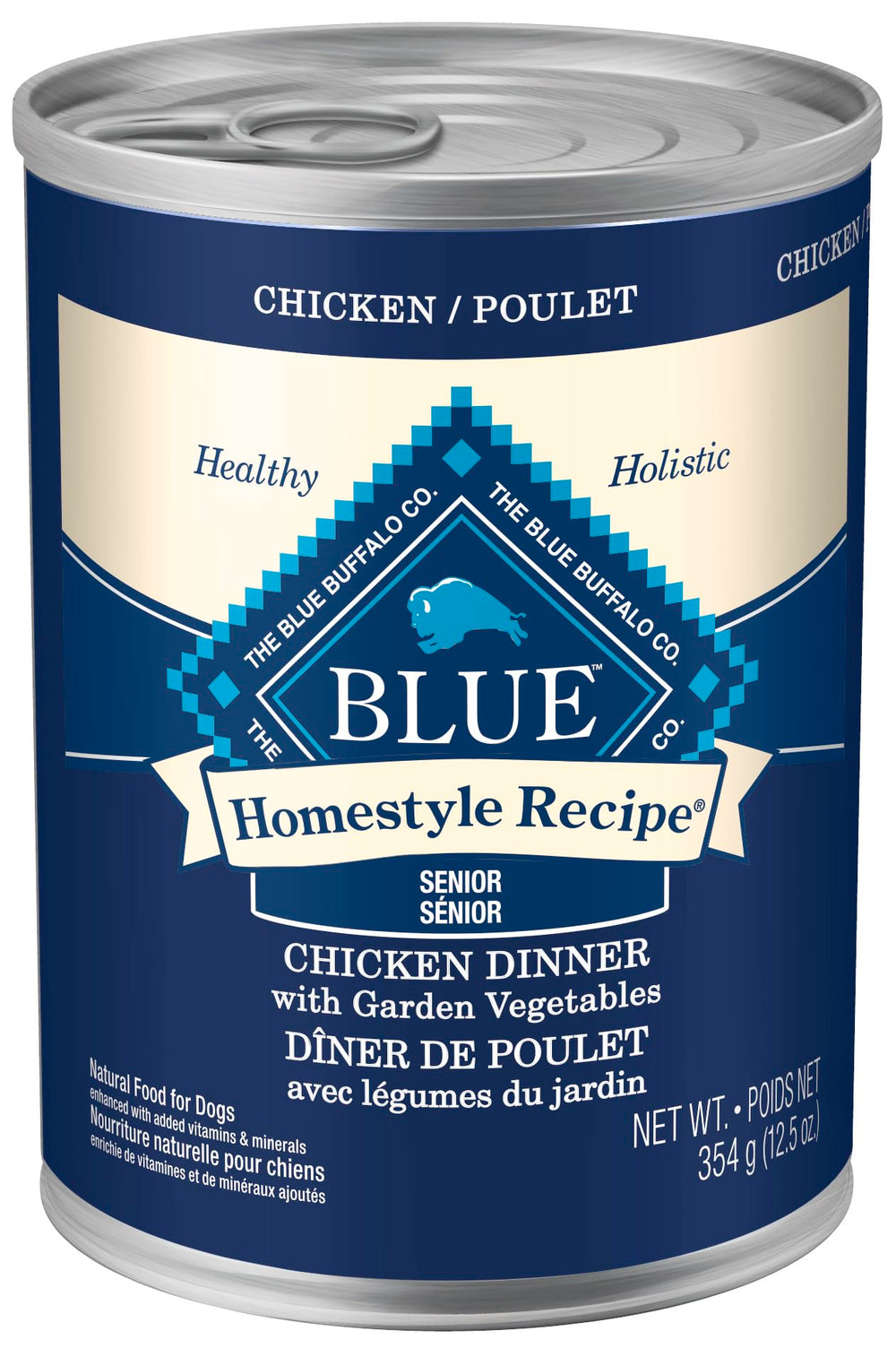 Blue Buffalo packaging face montrant lot de 12 boîtes et praticité
