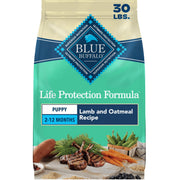 Blue Buffalo sachet 30 lb face avant montrant l'emballage et confiance qualité