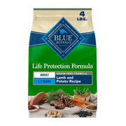 Blue Buffalo sachet avant montrant recette agneau pour énergie