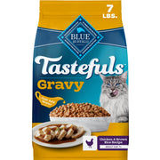 Blue Buffalo sac avant montrant formule poulet et bénéfices nutritionnels