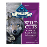 Blue Buffalo emballage avant montrant 24 sachets, qualité bœuf visible