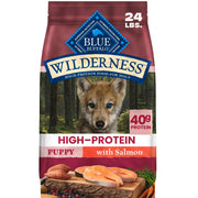 Blue Buffalo sachet face montrant formulation puppy et bénéfice nutritionnel