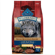 Blue Buffalo sac avant montrant recette Rocky Mountain et bénéfice contrôle poids