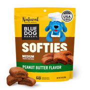 Blue Dog Bakery vue avant du sachet montrant l emballage et le format pratique