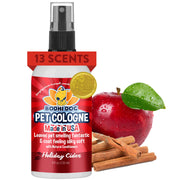 Bodhi Dog bouteille avant avec étiquette Holiday Cider, parfum apaisant