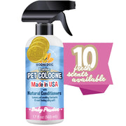 Bodhi Dog bouteille face 17oz montrant emballage et parfum baby powder bénéfice fraîcheur