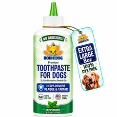 Bodhi Dog emballage avant montrant la bouteille et avantages visibles