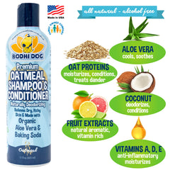 Bodhi Dog en usage lors d'un bain de chien apaisant pour la peau