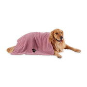 Bone Dry serviette pliée avec broderie rose, look soigné et absorbant