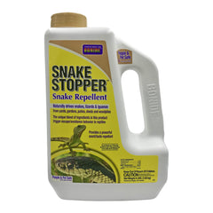 Bonide Snake Stopper emballage avant montrant l'étiquette et utilisation simple