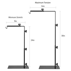 BOURDSERK bras cantilever ajustable démontrant positionnement précis des lampes