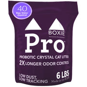 Boxie montrant le paquet 6lb et l'avantage contrôle d'odeurs