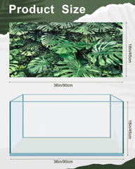 Breling fond fougères installé, améliore profondeur visuelle du terrarium