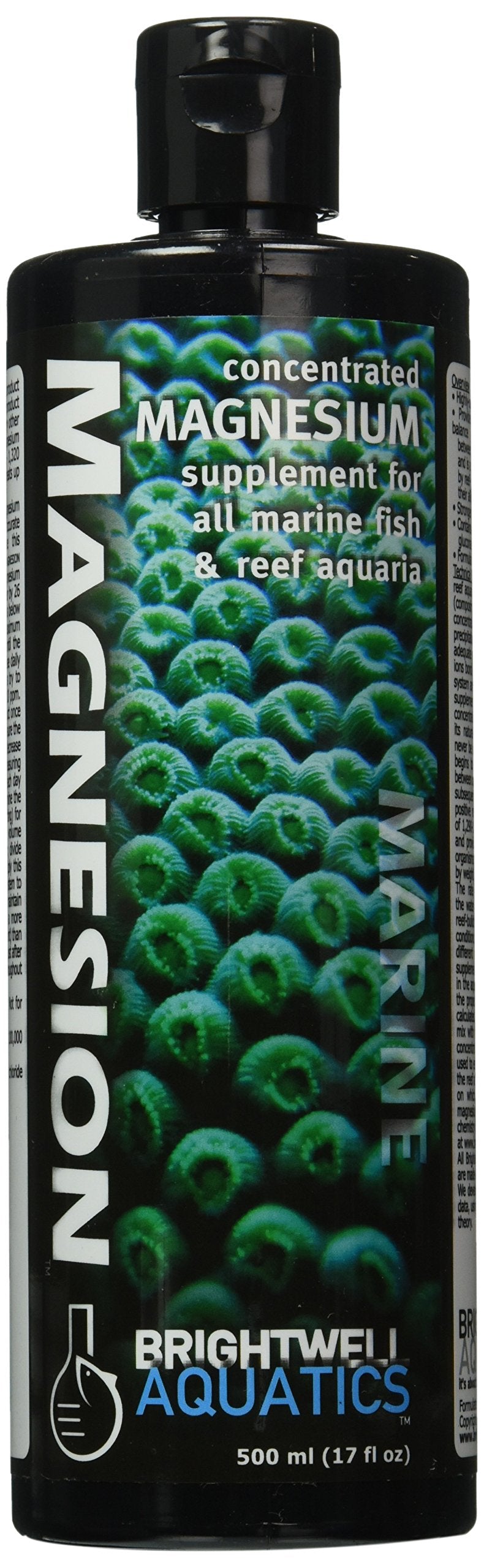 Brightwell Aquatics flacon Magnesion face avant montrant la marque et l'étiquette bénéfice dosage précis