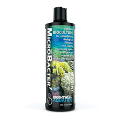 Brightwell Aquatics MicroBacter7 face du flacon montrant emballage et usage