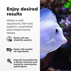 Brightwell Aquatics liquide translucide illustrant pureté et compatibilité récifale