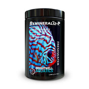 Brightwell Aquatics emballage avant montrant Remineraliz-P et bénéfice de reconstitution minérale