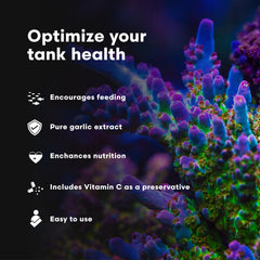 Brightwell Aquatics trempage d'aliments avec GarlicPower montrant une nourriture plus appétissante