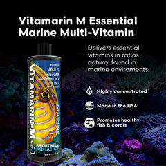 Brightwell Aquatics étiquette Vitamarin‑M montrant formulation claire
